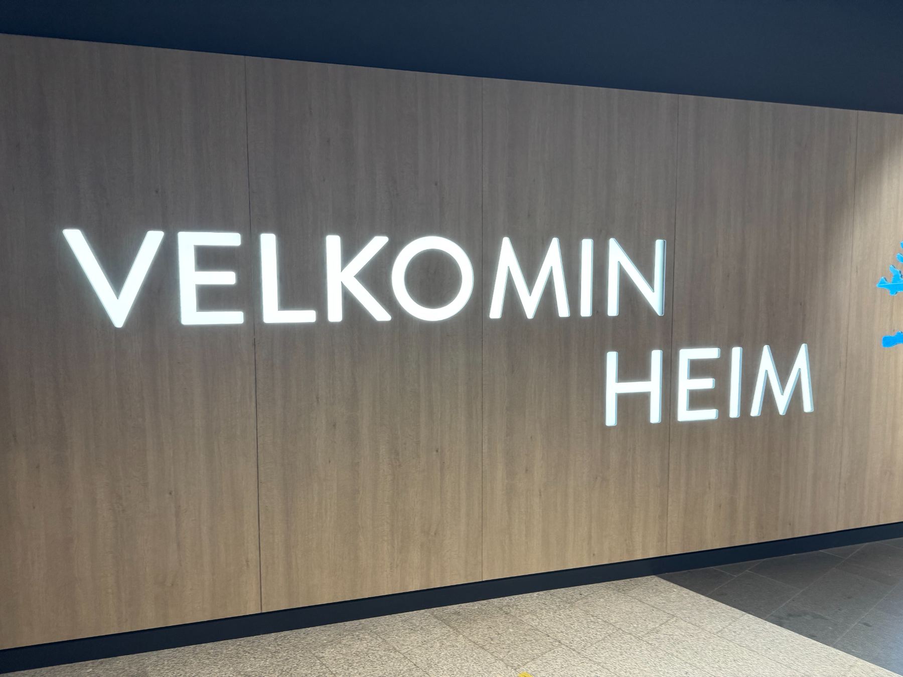 Velkomin heim sign